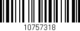 Código de barras (EAN, GTIN, SKU, ISBN): '10757318'
