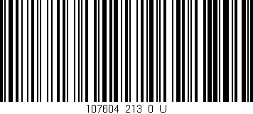 Código de barras (EAN, GTIN, SKU, ISBN): '107604_213_0_U'