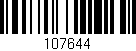 Código de barras (EAN, GTIN, SKU, ISBN): '107644'