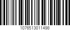 Código de barras (EAN, GTIN, SKU, ISBN): '1076513011498'
