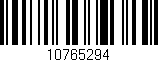 Código de barras (EAN, GTIN, SKU, ISBN): '10765294'