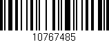 Código de barras (EAN, GTIN, SKU, ISBN): '10767485'