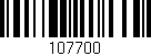Código de barras (EAN, GTIN, SKU, ISBN): '107700'