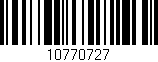 Código de barras (EAN, GTIN, SKU, ISBN): '10770727'