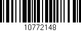Código de barras (EAN, GTIN, SKU, ISBN): '10772148'