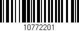 Código de barras (EAN, GTIN, SKU, ISBN): '10772201'