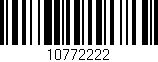 Código de barras (EAN, GTIN, SKU, ISBN): '10772222'