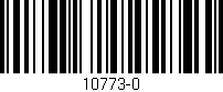 Código de barras (EAN, GTIN, SKU, ISBN): '10773-0'