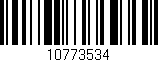 Código de barras (EAN, GTIN, SKU, ISBN): '10773534'