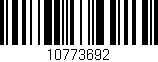 Código de barras (EAN, GTIN, SKU, ISBN): '10773692'