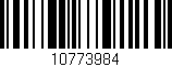Código de barras (EAN, GTIN, SKU, ISBN): '10773984'
