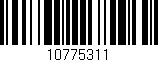 Código de barras (EAN, GTIN, SKU, ISBN): '10775311'