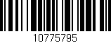 Código de barras (EAN, GTIN, SKU, ISBN): '10775795'