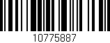 Código de barras (EAN, GTIN, SKU, ISBN): '10775887'