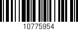 Código de barras (EAN, GTIN, SKU, ISBN): '10775954'