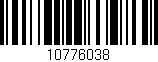 Código de barras (EAN, GTIN, SKU, ISBN): '10776038'
