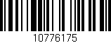 Código de barras (EAN, GTIN, SKU, ISBN): '10776175'