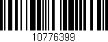 Código de barras (EAN, GTIN, SKU, ISBN): '10776399'