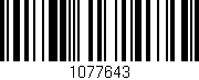 Código de barras (EAN, GTIN, SKU, ISBN): '1077643'
