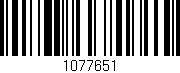 Código de barras (EAN, GTIN, SKU, ISBN): '1077651'