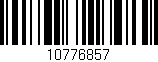 Código de barras (EAN, GTIN, SKU, ISBN): '10776857'
