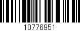 Código de barras (EAN, GTIN, SKU, ISBN): '10776951'