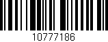 Código de barras (EAN, GTIN, SKU, ISBN): '10777186'
