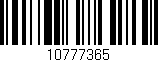 Código de barras (EAN, GTIN, SKU, ISBN): '10777365'
