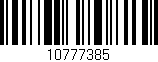 Código de barras (EAN, GTIN, SKU, ISBN): '10777385'