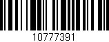 Código de barras (EAN, GTIN, SKU, ISBN): '10777391'