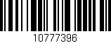 Código de barras (EAN, GTIN, SKU, ISBN): '10777396'