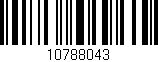 Código de barras (EAN, GTIN, SKU, ISBN): '10788043'
