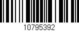 Código de barras (EAN, GTIN, SKU, ISBN): '10795392'