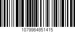Código de barras (EAN, GTIN, SKU, ISBN): '1079964851415'