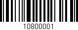Código de barras (EAN, GTIN, SKU, ISBN): '10800001'