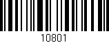 Código de barras (EAN, GTIN, SKU, ISBN): '10801'