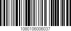 Código de barras (EAN, GTIN, SKU, ISBN): '1080106006037'