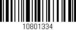 Código de barras (EAN, GTIN, SKU, ISBN): '10801334'
