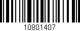 Código de barras (EAN, GTIN, SKU, ISBN): '10801407'