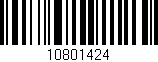 Código de barras (EAN, GTIN, SKU, ISBN): '10801424'