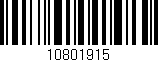 Código de barras (EAN, GTIN, SKU, ISBN): '10801915'