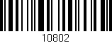 Código de barras (EAN, GTIN, SKU, ISBN): '10802'