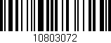 Código de barras (EAN, GTIN, SKU, ISBN): '10803072'