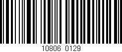 Código de barras (EAN, GTIN, SKU, ISBN): '10806/0129'