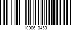 Código de barras (EAN, GTIN, SKU, ISBN): '10806/0460'