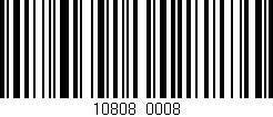 Código de barras (EAN, GTIN, SKU, ISBN): '10808/0008'