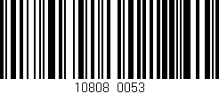 Código de barras (EAN, GTIN, SKU, ISBN): '10808/0053'
