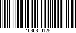 Código de barras (EAN, GTIN, SKU, ISBN): '10808/0129'