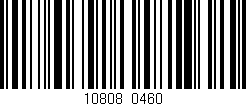 Código de barras (EAN, GTIN, SKU, ISBN): '10808/0460'