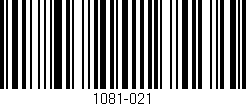 Código de barras (EAN, GTIN, SKU, ISBN): '1081-021'